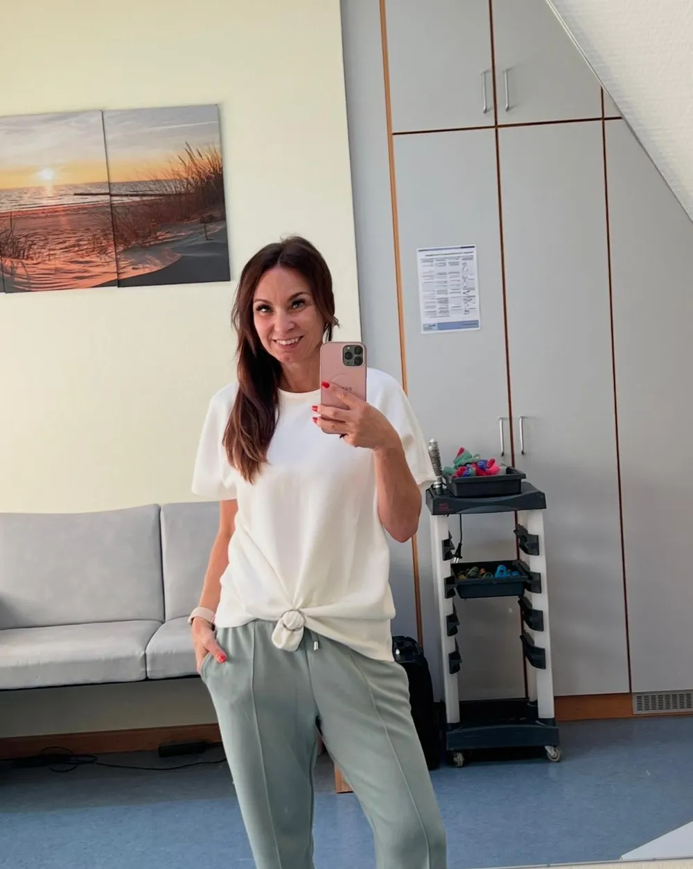 Bernadett Beres in ihrem Heim-Studio in Neutraubling